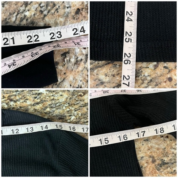 Vintage Y2k COTTONNET black Thermal Waffle Knit Top Mens Goth Grunge Moto Biker - Picture 5 of 10